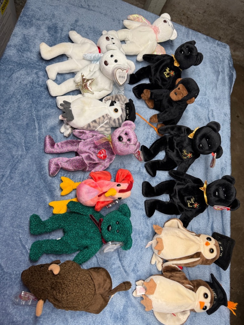 Ty White and Black Beanie-Style Plush Collection